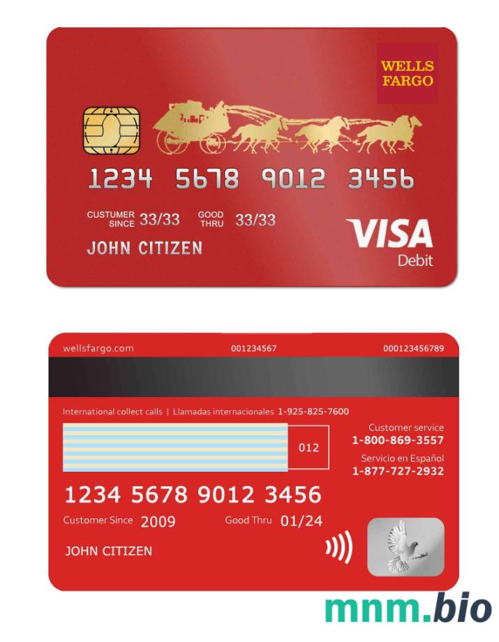 USA WELLS FARGO BANK VISA CARD